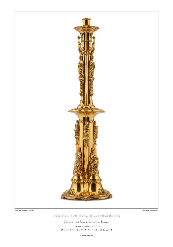 Candlesticks Echoing Communal Prayer